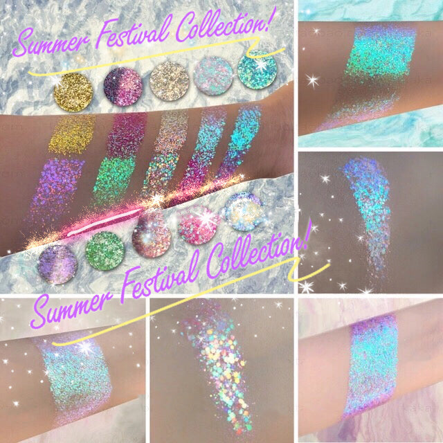 Inked Doll Cosmetics - SUN KISSED *LMT EDT* Summer Festival Pressed Glitter