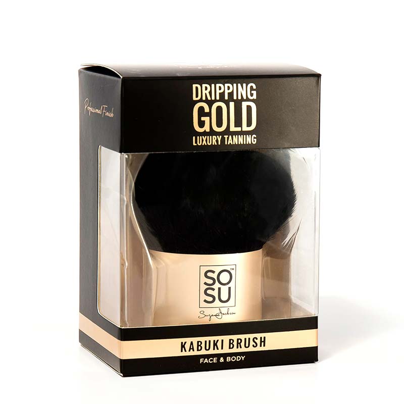 Dripping Gold Kabuki Brush
