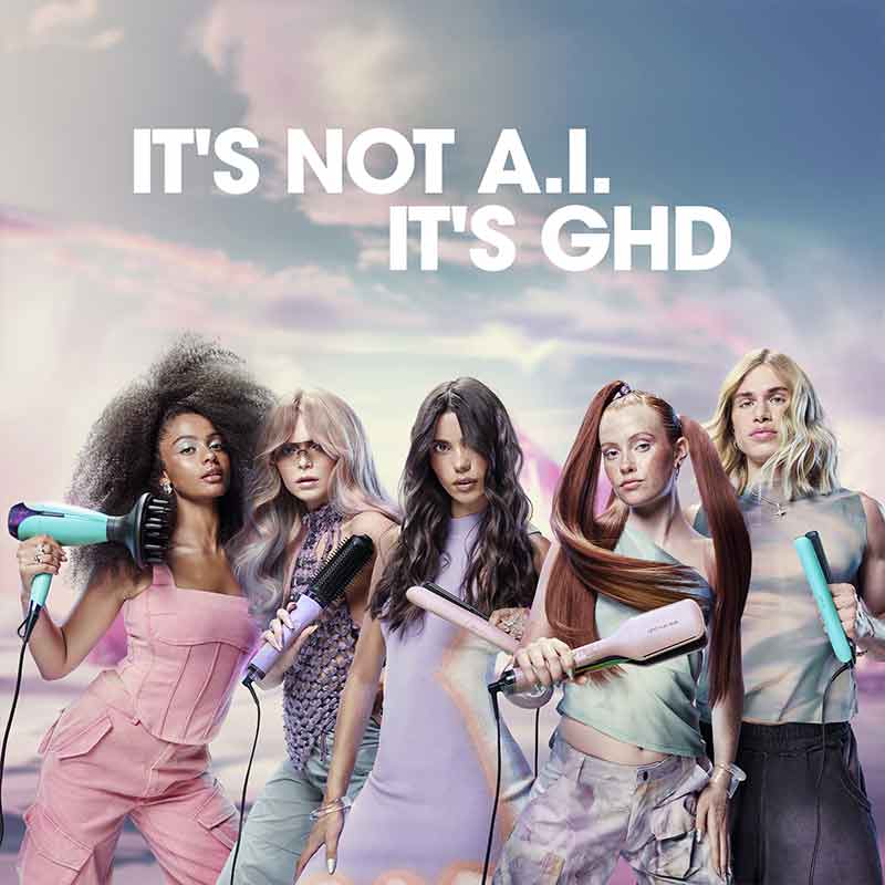 ghd Futurescape Limited Edition Duet Blowdry Hair Dryer Brush In Galactic Lilac