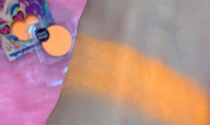 Inked Doll Cosmetics - *UV* ATOMIC MANGO! (Bright Mango) PRESSED EYESHADOW SINGLE