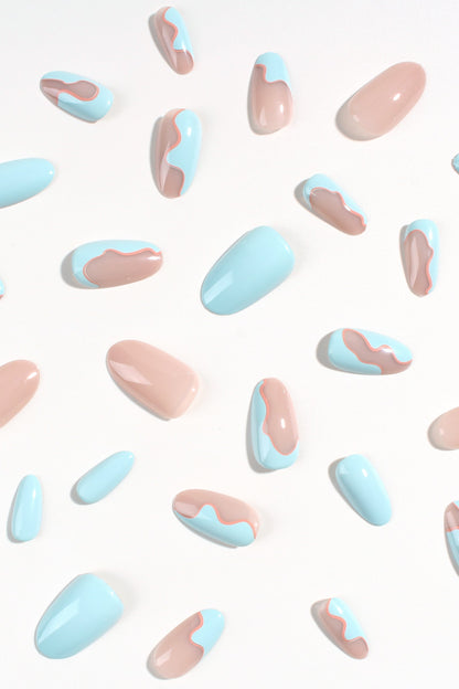 Bonmuz - Seabed Blossom | Soft & Durable Press-On Nails