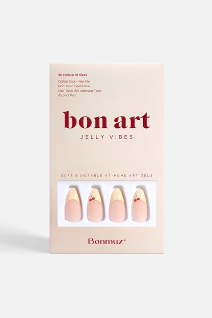 Bonmuz - Cherry Charm | Soft & Durable Press-On Nails
