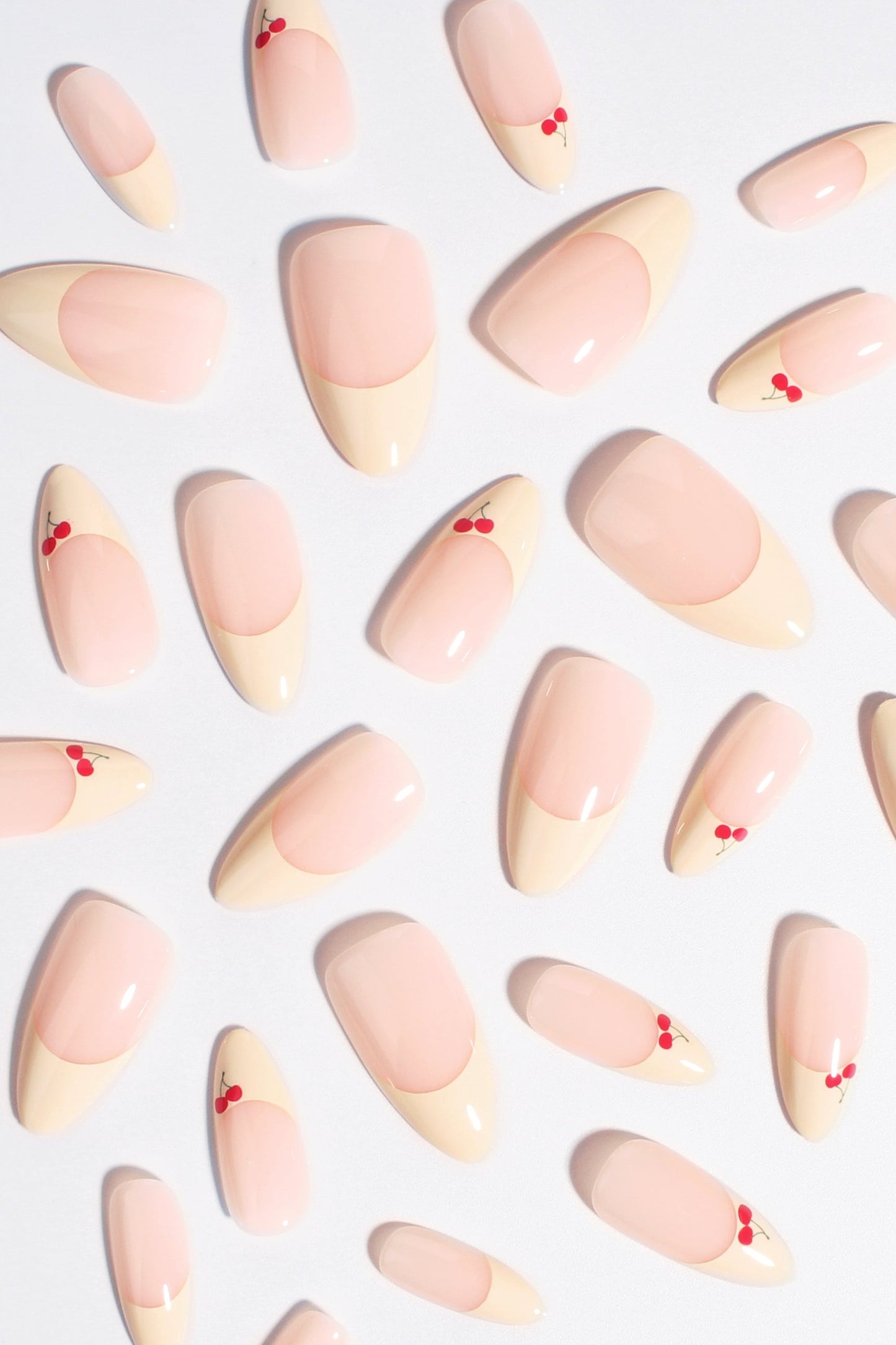 Bonmuz - Cherry Charm | Soft & Durable Press-On Nails