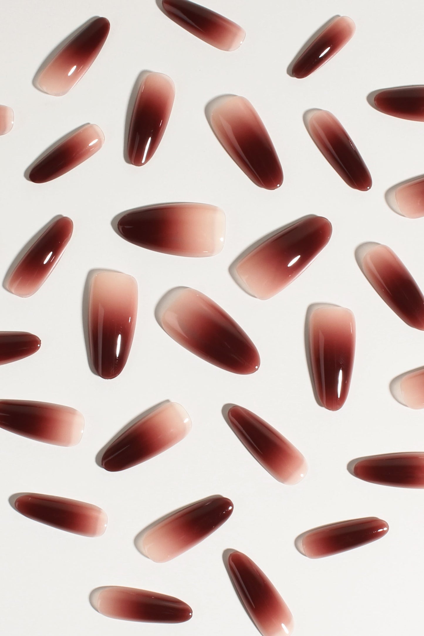 Bonmuz - Berry Cocoa Drip | Soft & Durable Press-On Nails