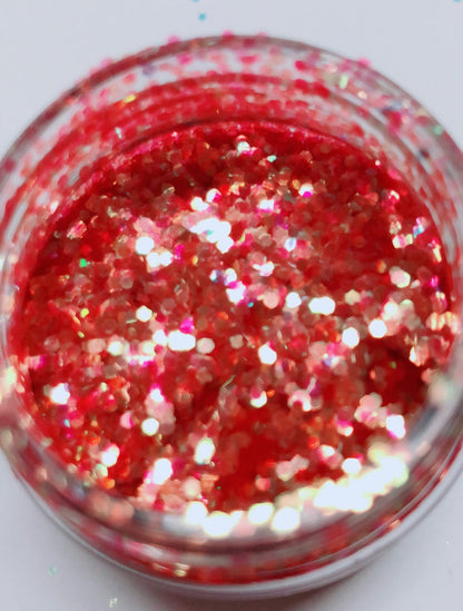 Inked Doll Cosmetics - CHERRY BOMB! Chunky Iridescent Glamdoll Glitter