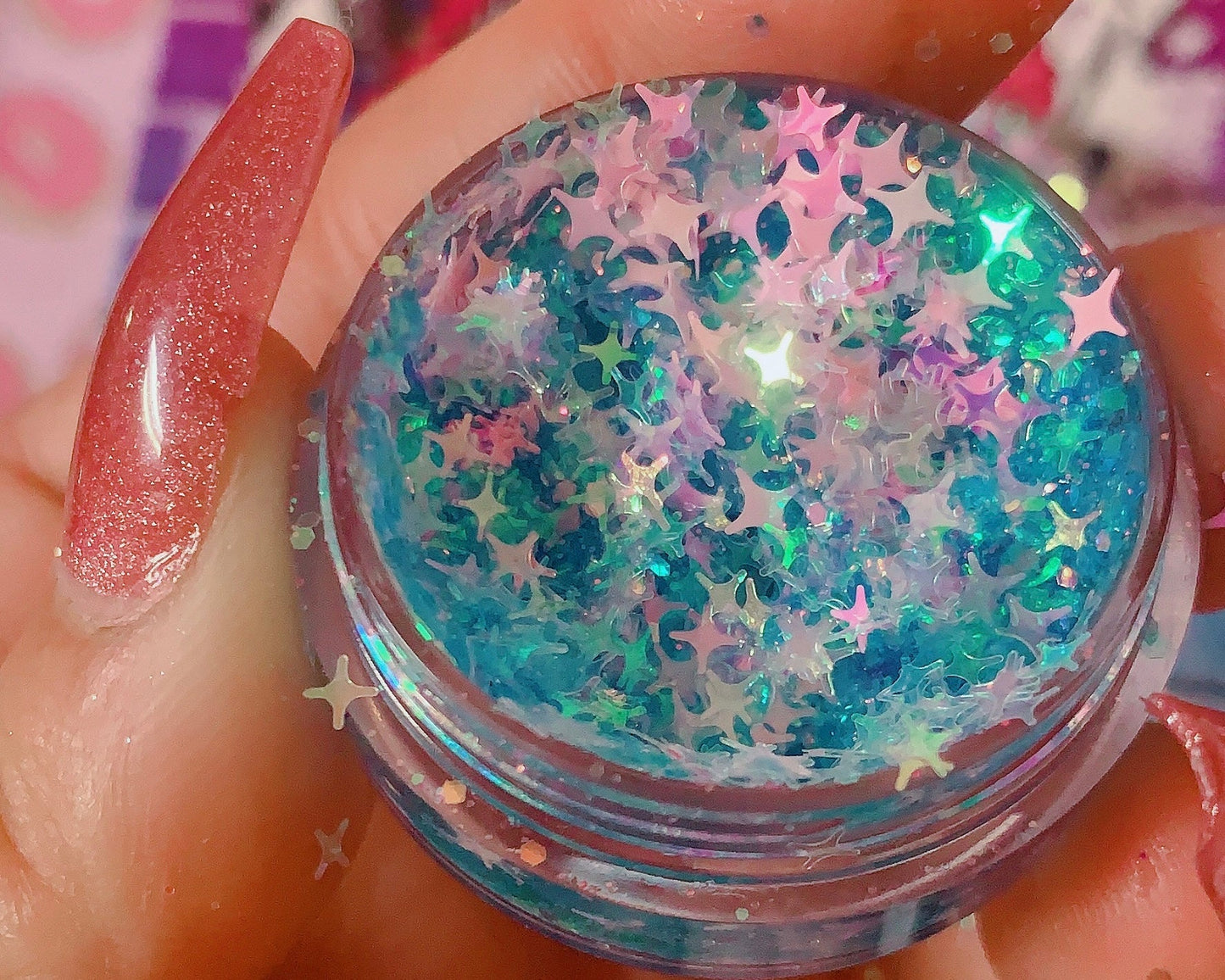 Inked Doll Cosmetics - COTTON CANDY BLUE Diamond Glow