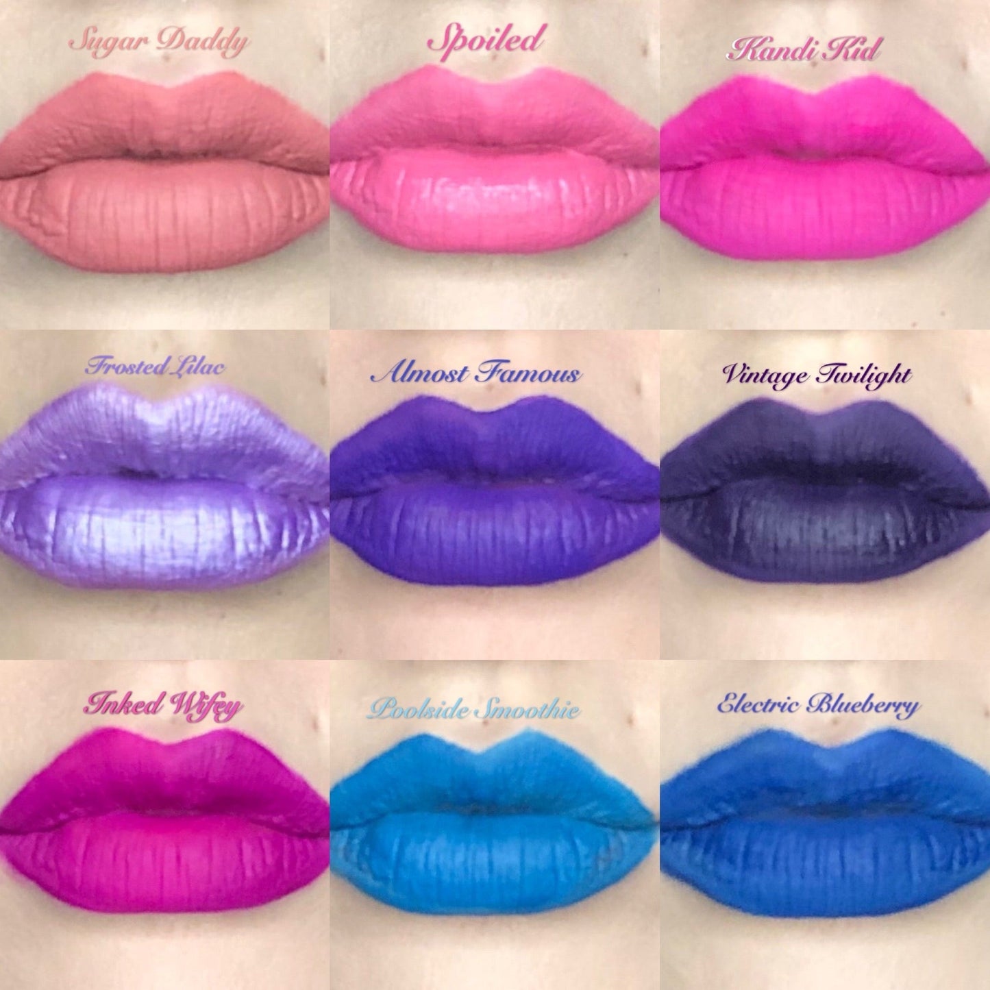 Inked Doll Cosmetics - The "BLUES/GREEN!!" DOLLICIOUS MATTE Vegan Liquid Lipstick