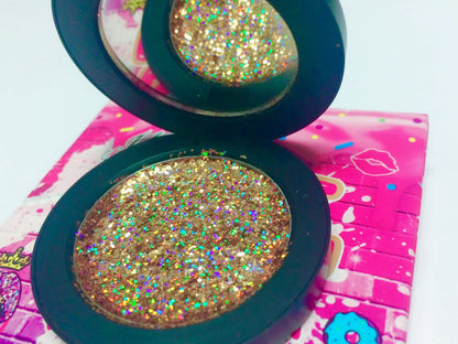 Inked Doll Cosmetics - "EXPENSIVE TASTE!" Single Pressed Glitter Palette