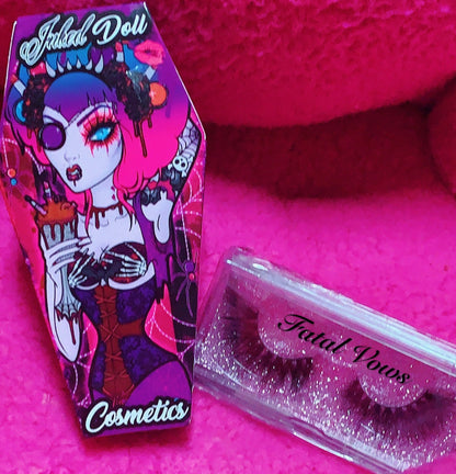 Inked Doll Cosmetics - "FATAL VOWS!" 3D DreamDoll Lashes *Coffin Case*