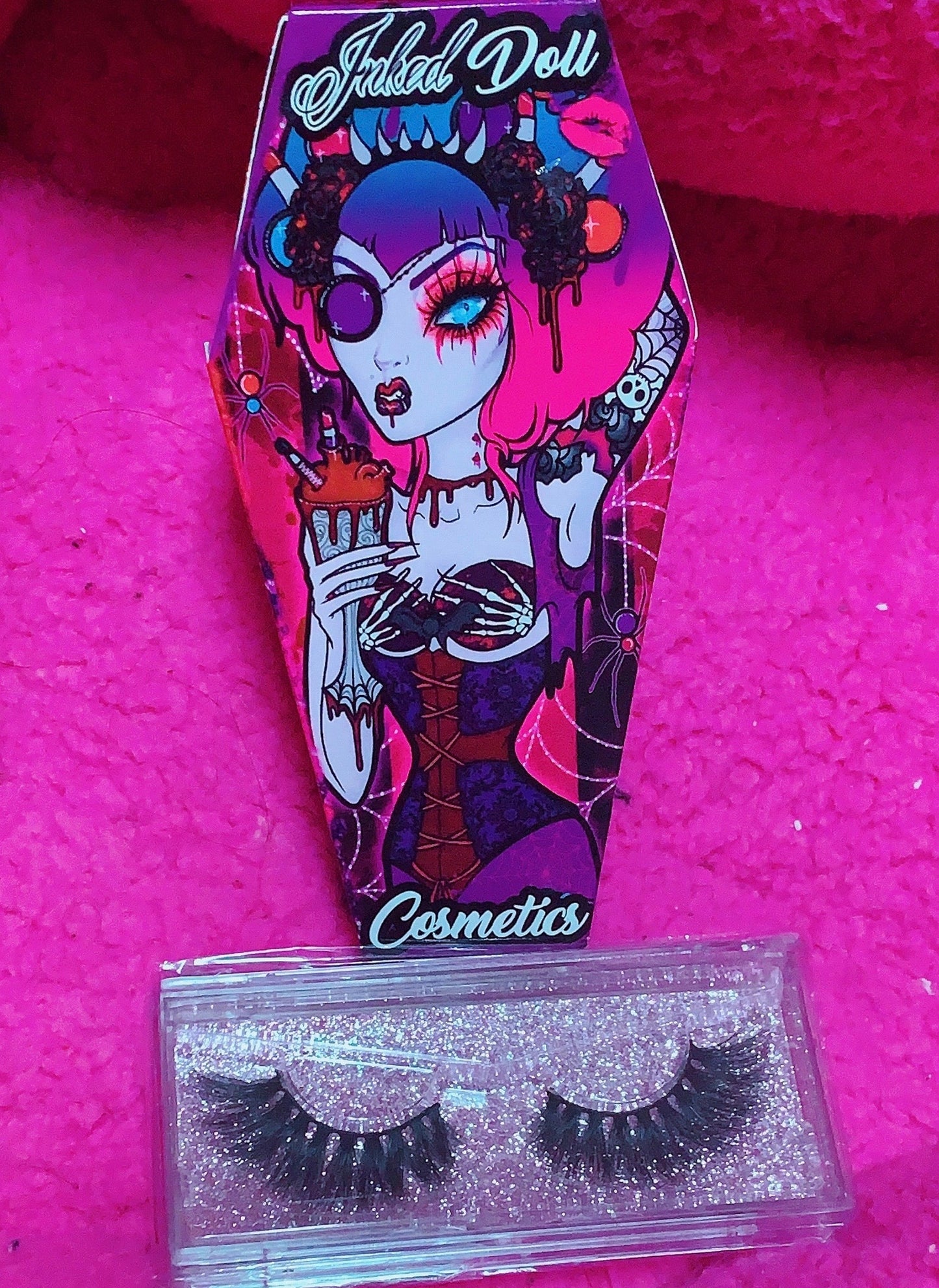 Inked Doll Cosmetics - "FATAL VOWS!" 3D DreamDoll Lashes *Coffin Case*