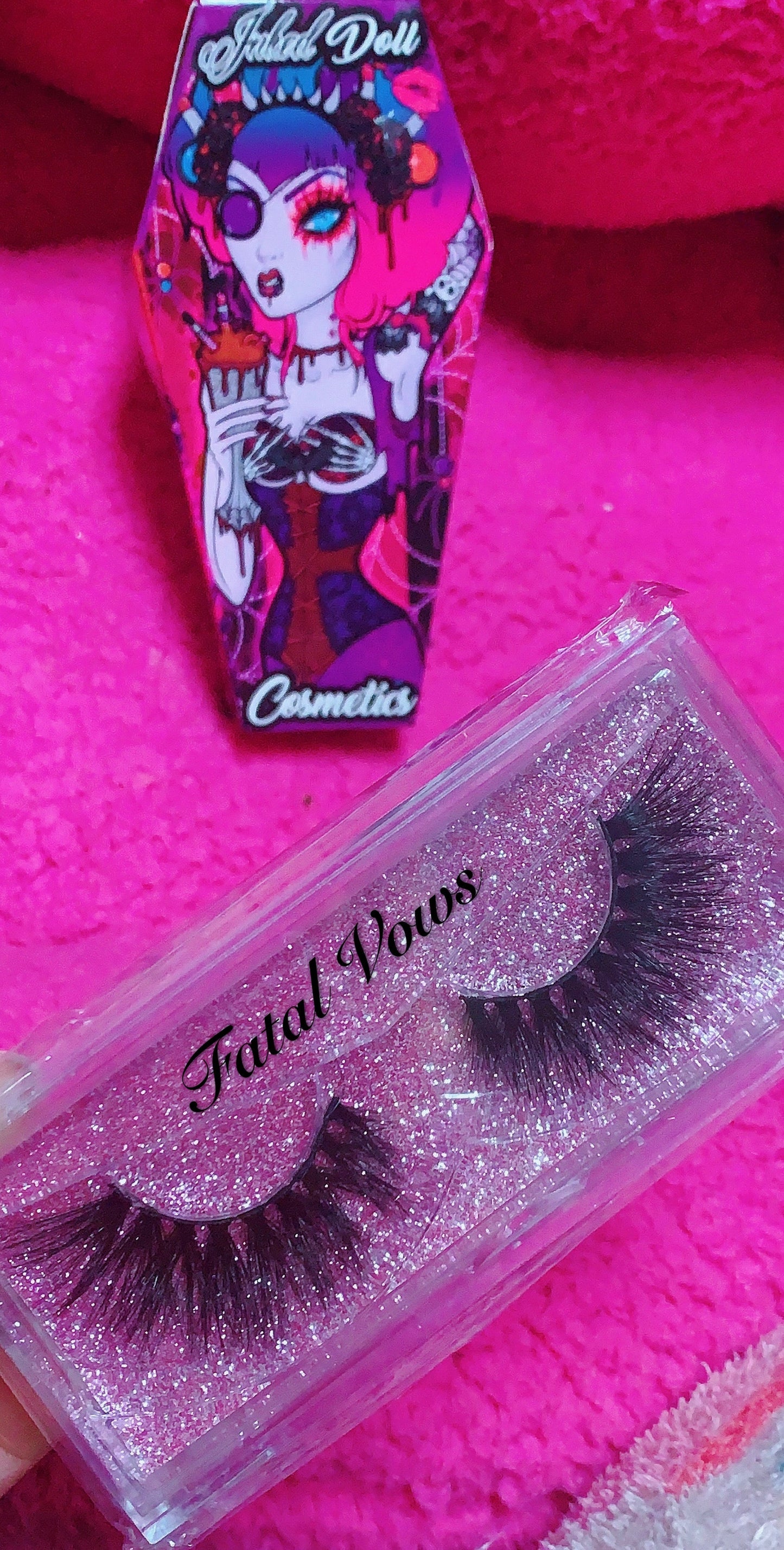 Inked Doll Cosmetics - "FATAL VOWS!" 3D DreamDoll Lashes *Coffin Case*