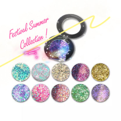 Inked Doll Cosmetics - SUN KISSED *LMT EDT* Summer Festival Pressed Glitter