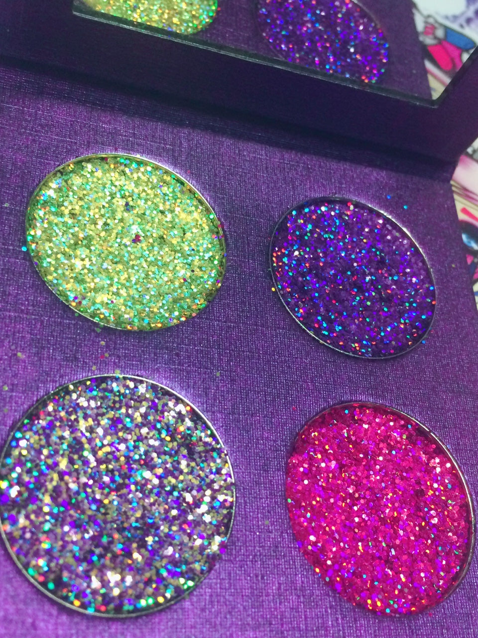 Inked Doll Cosmetics - QUEEN'S PALACE METALLIC Pressed Glitter Quad