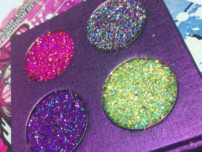 Inked Doll Cosmetics - QUEEN'S PALACE METALLIC Pressed Glitter Quad