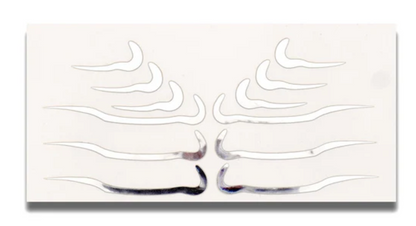 Face Lace x Glisten Cosmetics Underliners - Chrome Makeup Stickers