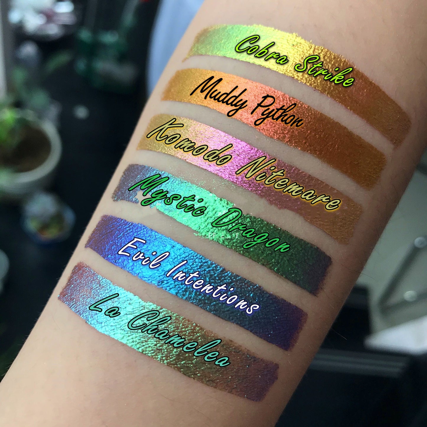 Inked Doll Cosmetics - "COBRA STRIKE" Deadly Venom LIQUID LAVA Effect Pigments