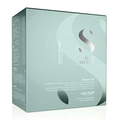 Alfaparf Semi Di Lino Scalp Renew Shampoo & X2 Treatment Hair Loss Kit
