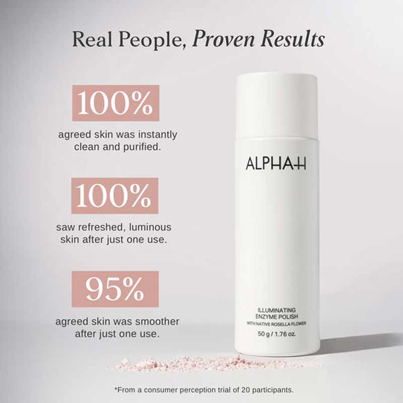 Alpha-H Illuminating Enzyme Polish with Native Rosella Flower