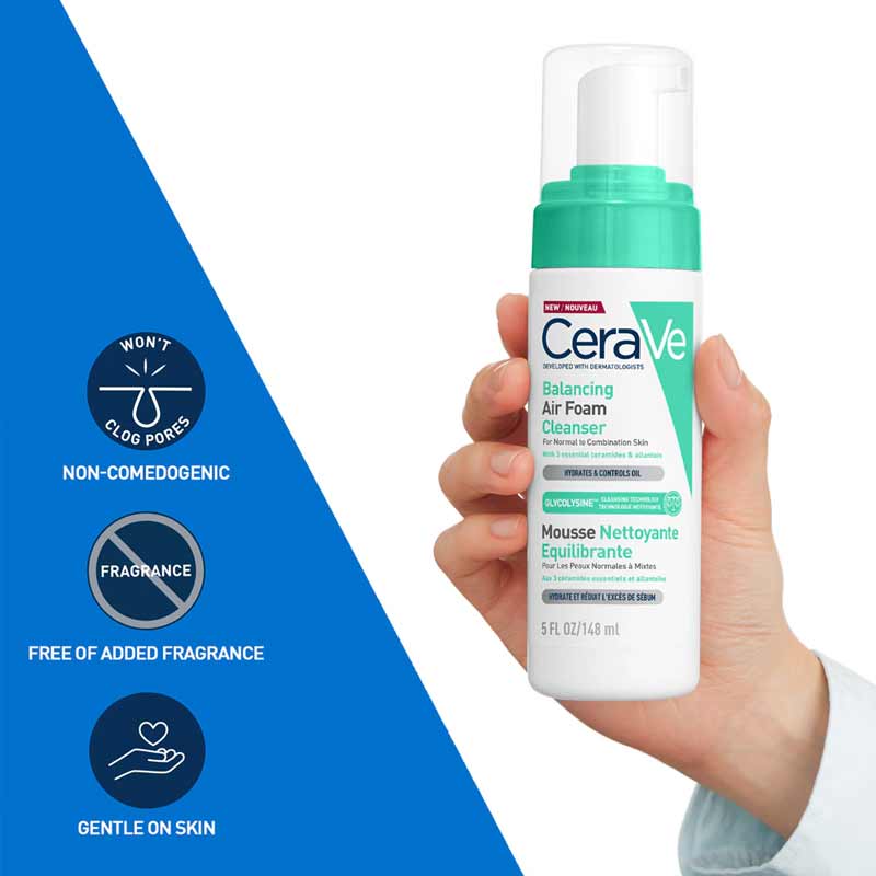 CeraVe Balancing Air Foam Facial Cleanser