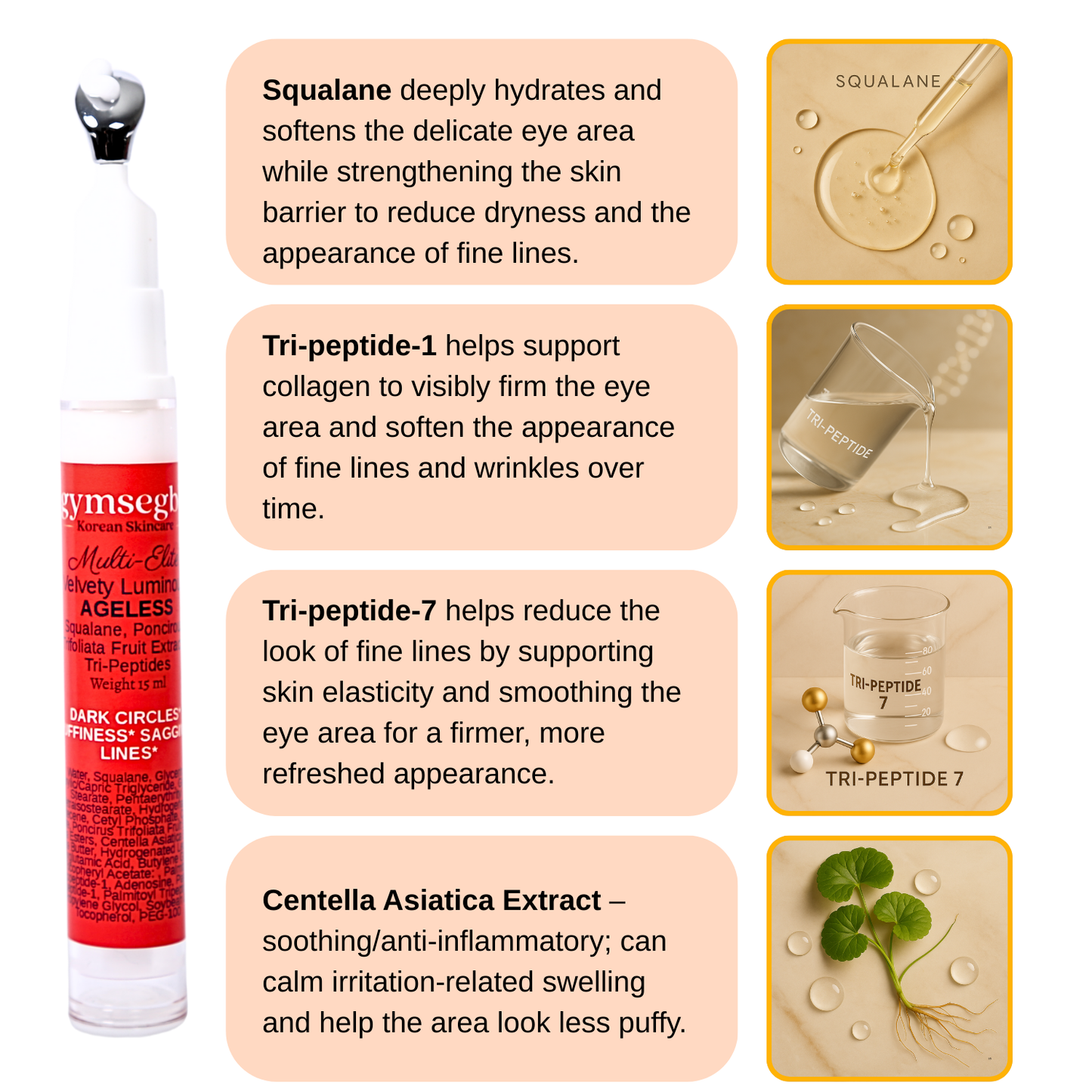 Gymsegbë - Multi-Elite Eye Cream