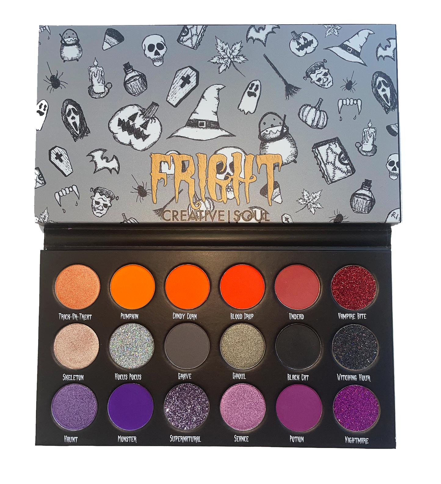 Creative Soul Cosmetics - FRIGHT Eyeshadow Palette