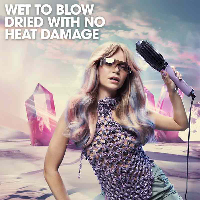 ghd Futurescape Limited Edition Duet Blowdry Hair Dryer Brush In Galactic Lilac