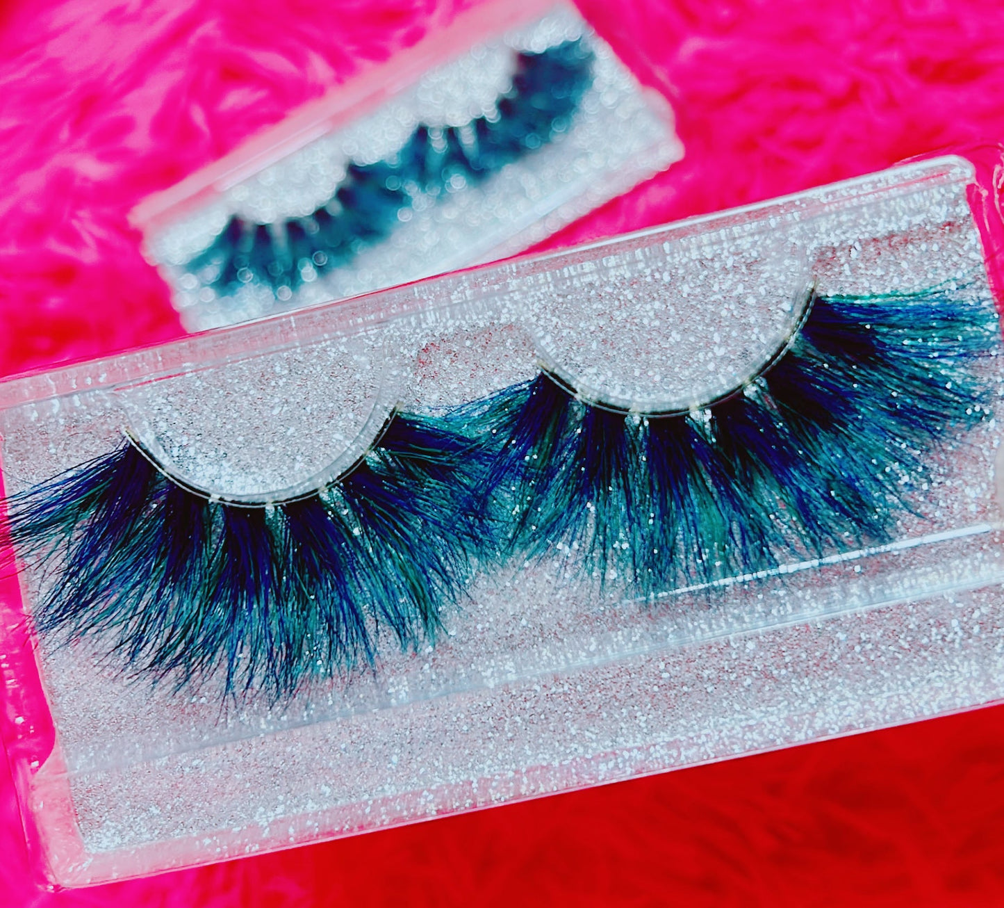 Inked Doll Cosmetics - *PEACOCK* (Blue/Green) DreamDoll Color Lashes!