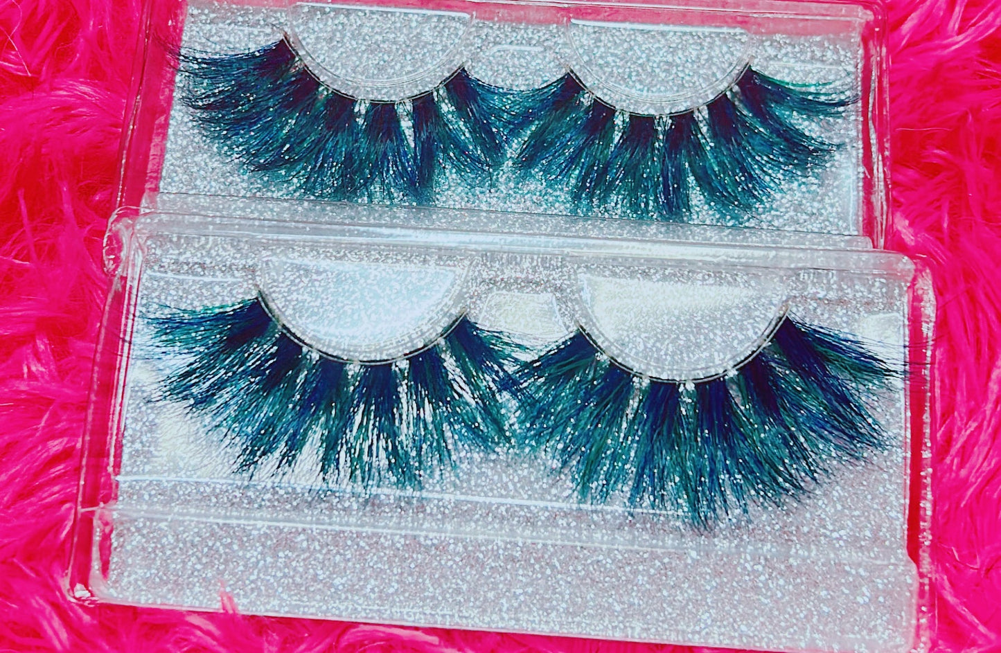 Inked Doll Cosmetics - *PEACOCK* (Blue/Green) DreamDoll Color Lashes!