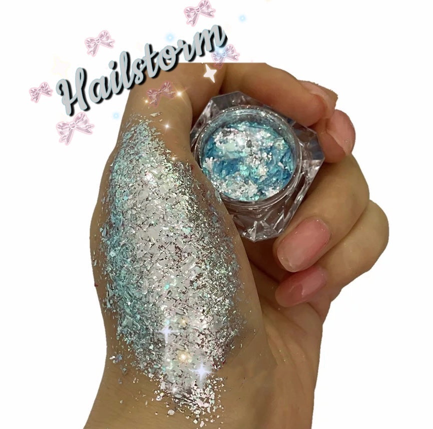 Inked Doll Cosmetics - HAILSTORM “Ice Glaciers” Gel Flakes