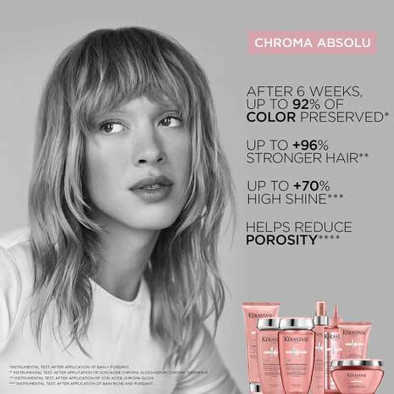 Kérastase Chroma Absolu Nourishing Shampoo & Strengthening Conditioner Duo With FREE Elixir Ultime Oil