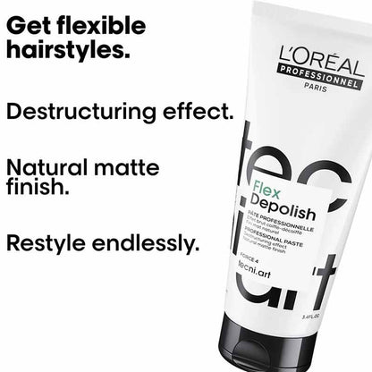 L'Oréal Professionnel Tecni.ART Flex Depolish Texturising Hair Styling Paste