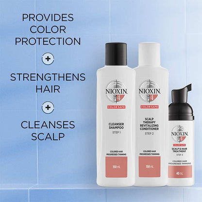 Nioxin System 4 Three Part Trial Kit for Progressed Thinning